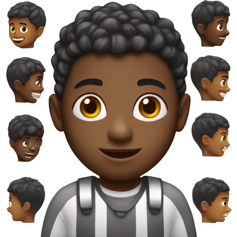 Black boy with tapper fade  emoji