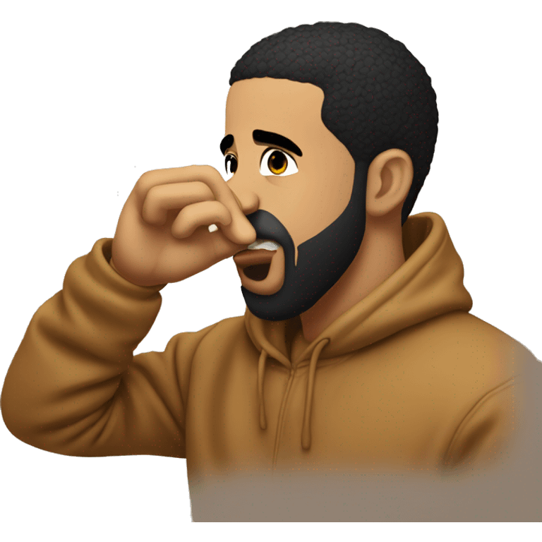 Drake holding his nose emoji