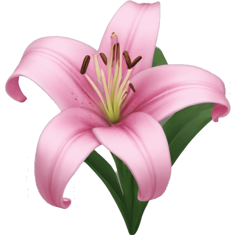 pink lily emoji