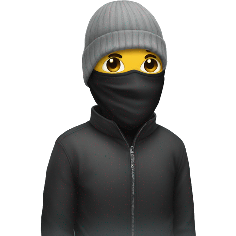 person with ski mask emoji