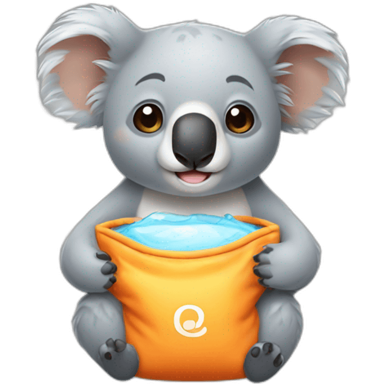 koala with hot water bag emoji