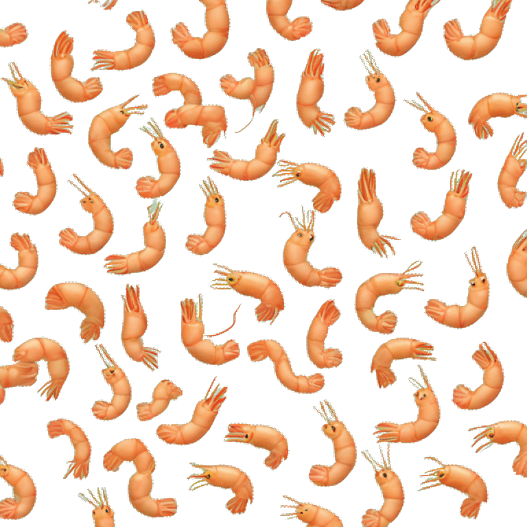 shrimp lenguine pasta in a bowl green background emoji