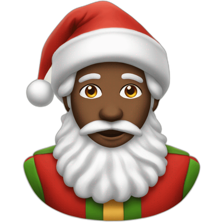 Afro-American-Santas-Elf emoji