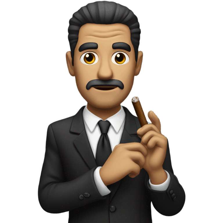 Mafia guy with cigar emoji