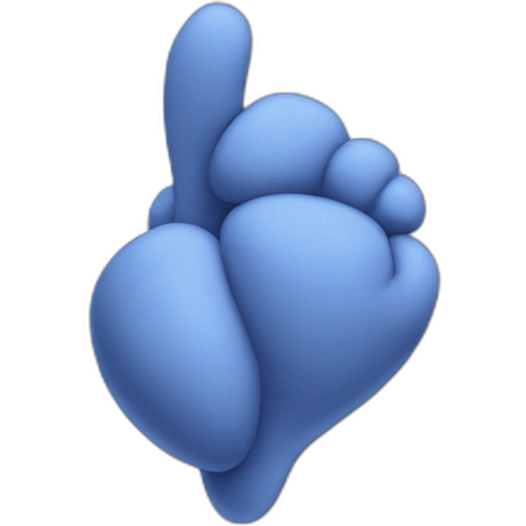 Cœur bleu emoji