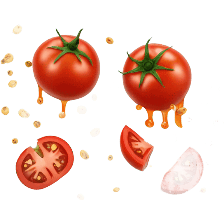 Tomato splattered on screen emoji