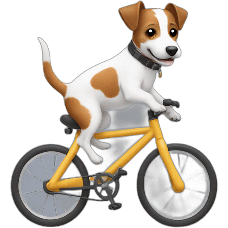 jack russell ride bike emoji