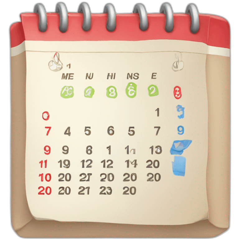 calendar emoji