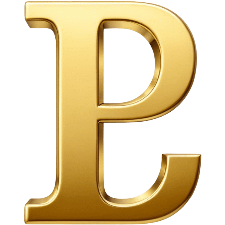 Letter “i” in gold emoji