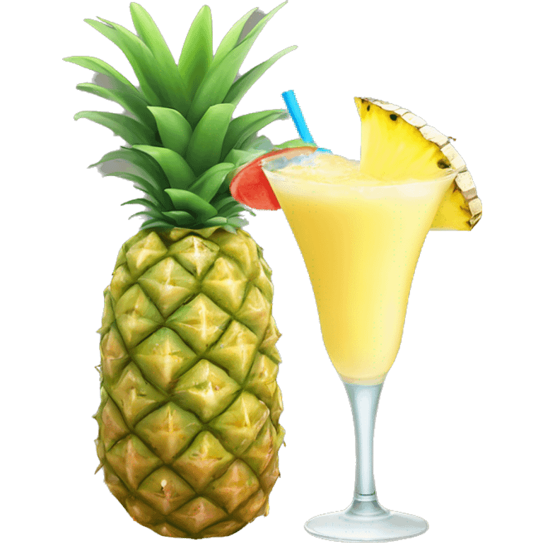 Piña colada ￼ emoji