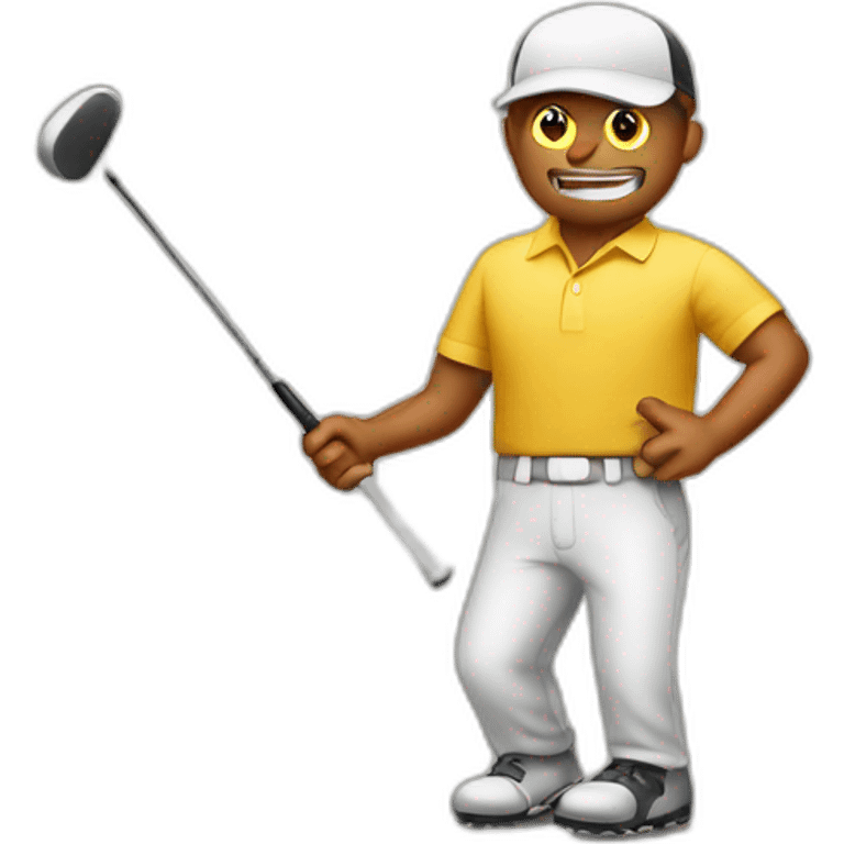 Bad golfer emoji