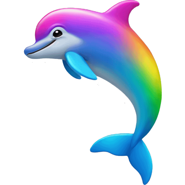 Rainbow dolphin  emoji