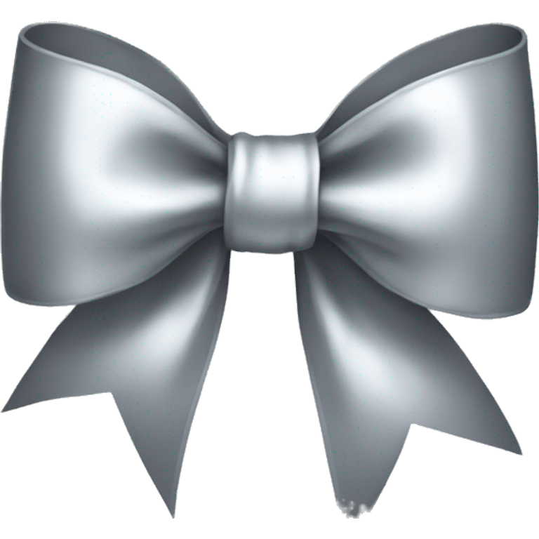 A silver bow emoji