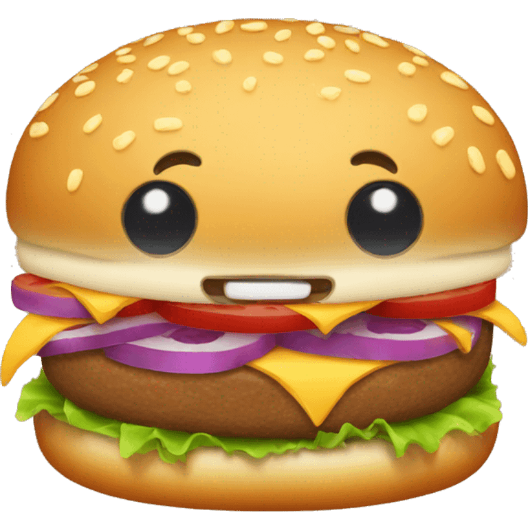 hamburger with fur emoji