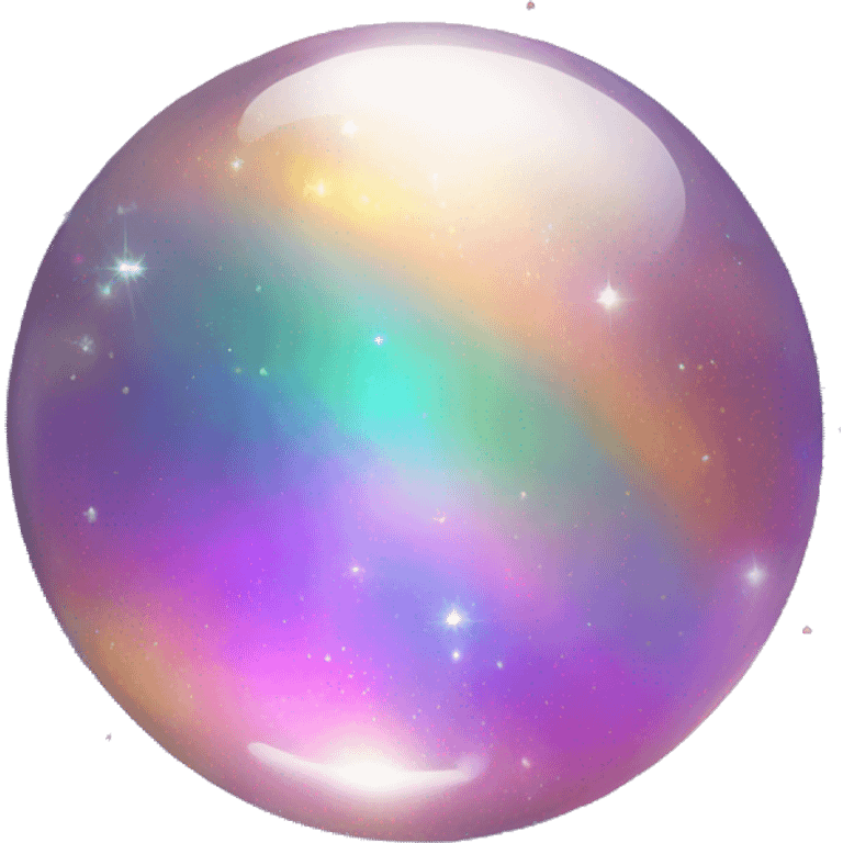 Shiny Rainbow-Sparkle-Iridescent-Nebula-Opal-Gemstone emoji