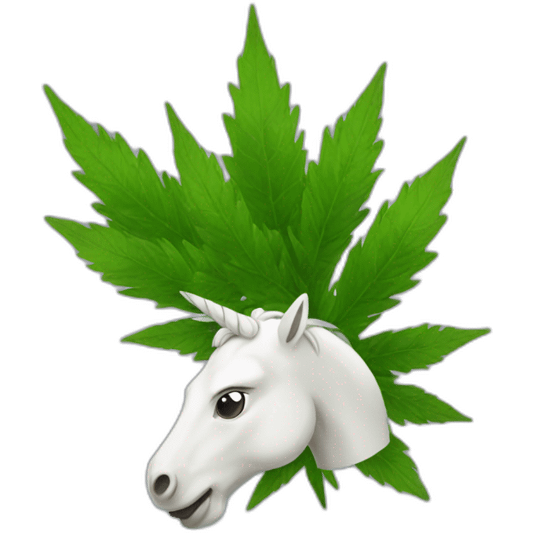 Licorne weed emoji