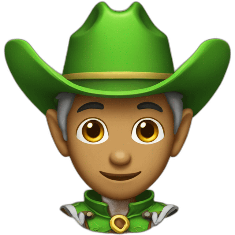 Cowboy green elf emoji