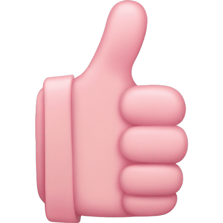 light pink thumbs up emoji