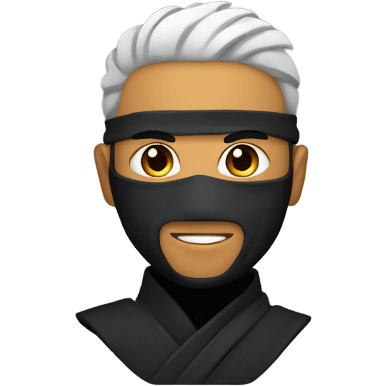 ninja with a low taper fade emoji