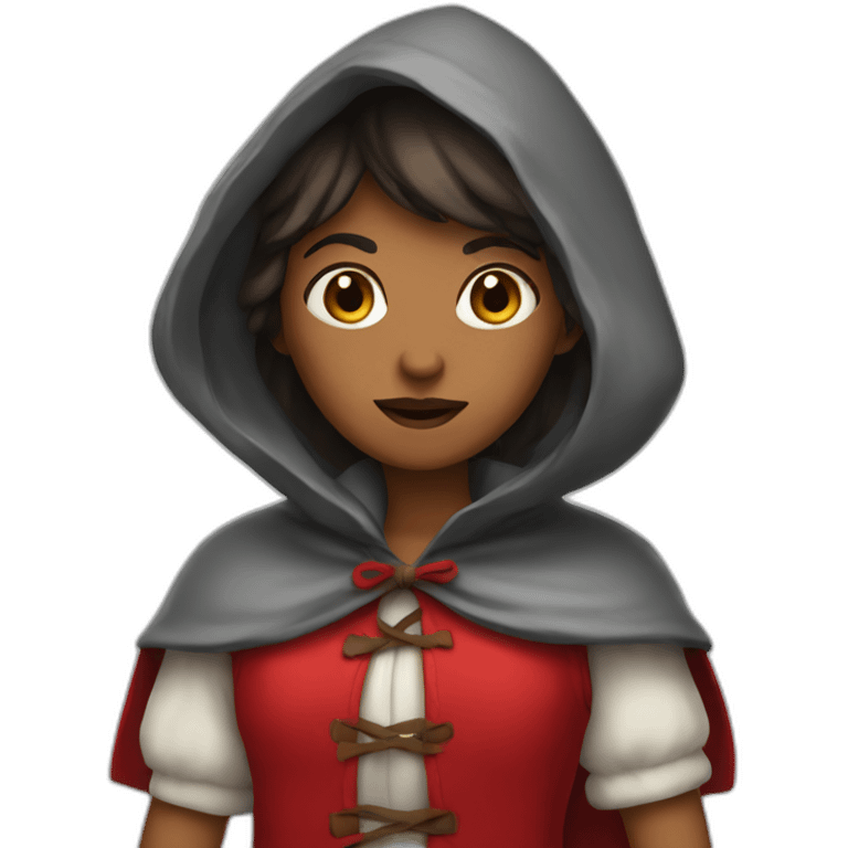 Red riding hood emoji