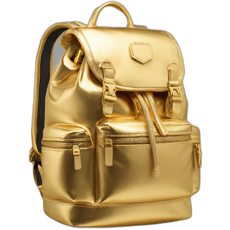 sprayground-golden-backpack emoji