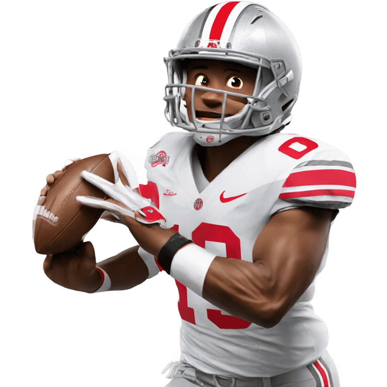 Ohio State football player  emoji