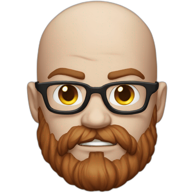 Kratos head nerd emoji