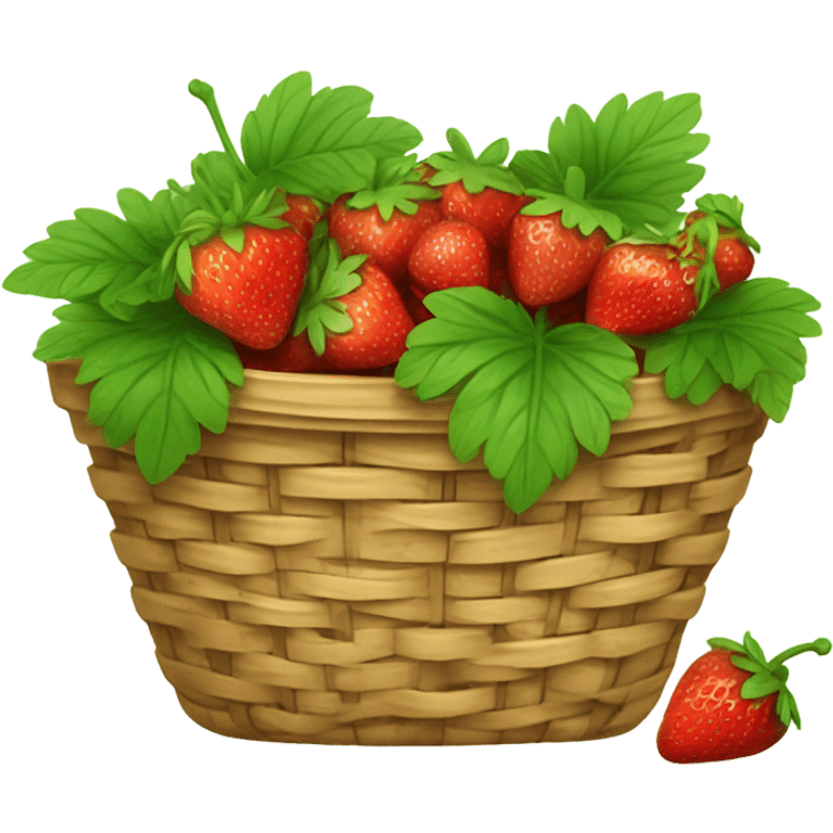 Strawberry basket emoji