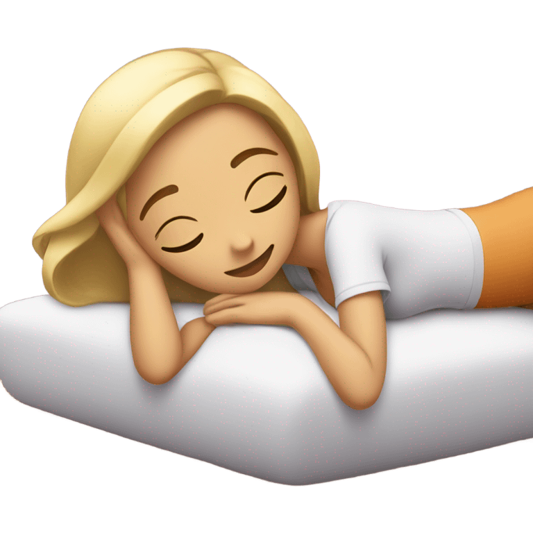 girl getting massage emoji