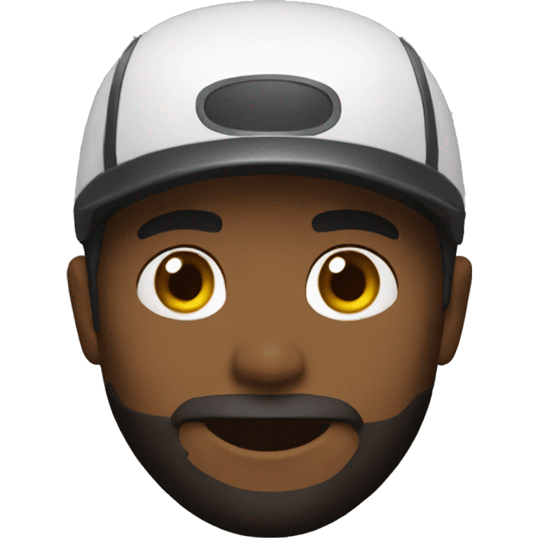 Gamer black racing emoji