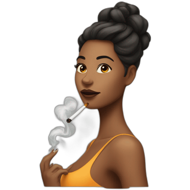 Smoking hot girl emoji