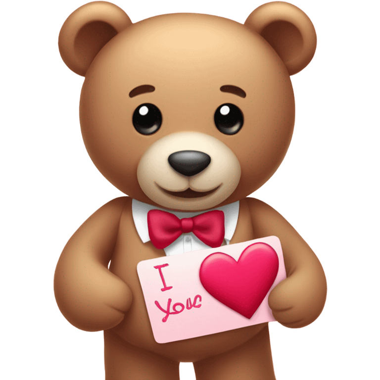 Valentine Teddy Bear emoji