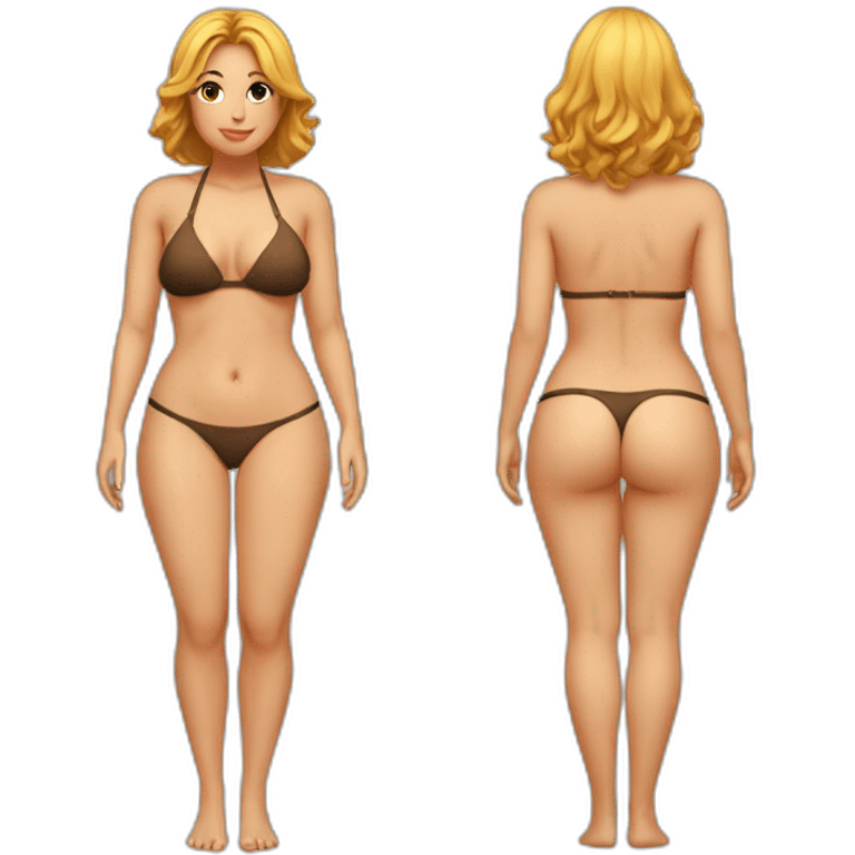 full-body-curvy-beauty-in-a-small bikini-back view emoji