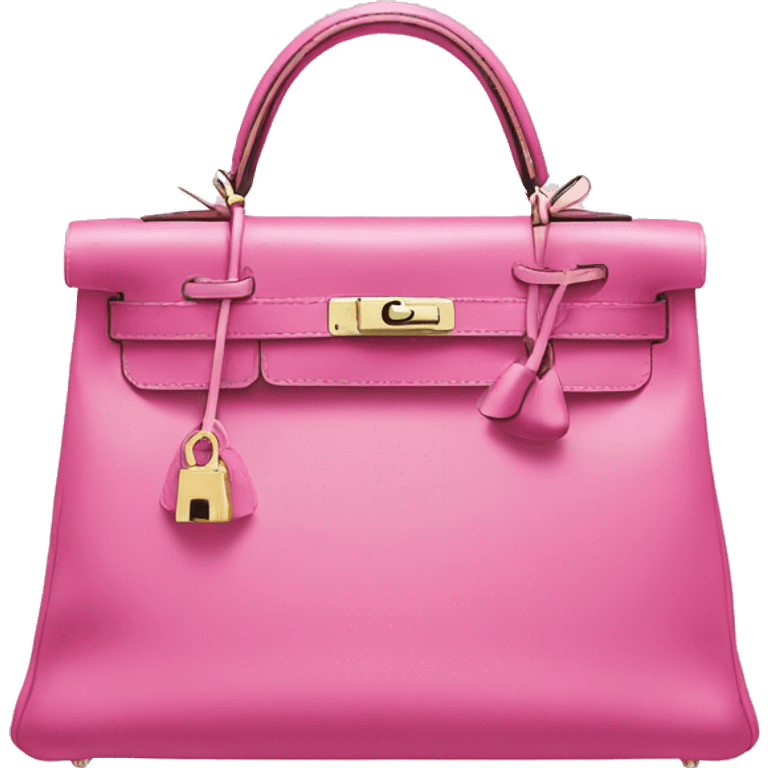 Pink hermes Kelly emoji