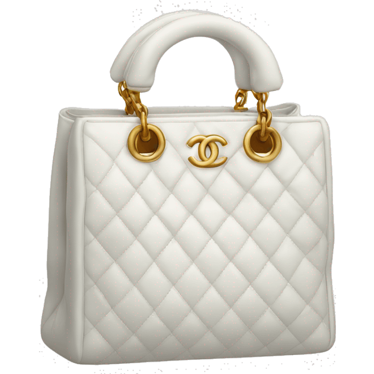 White Chanel bag emoji