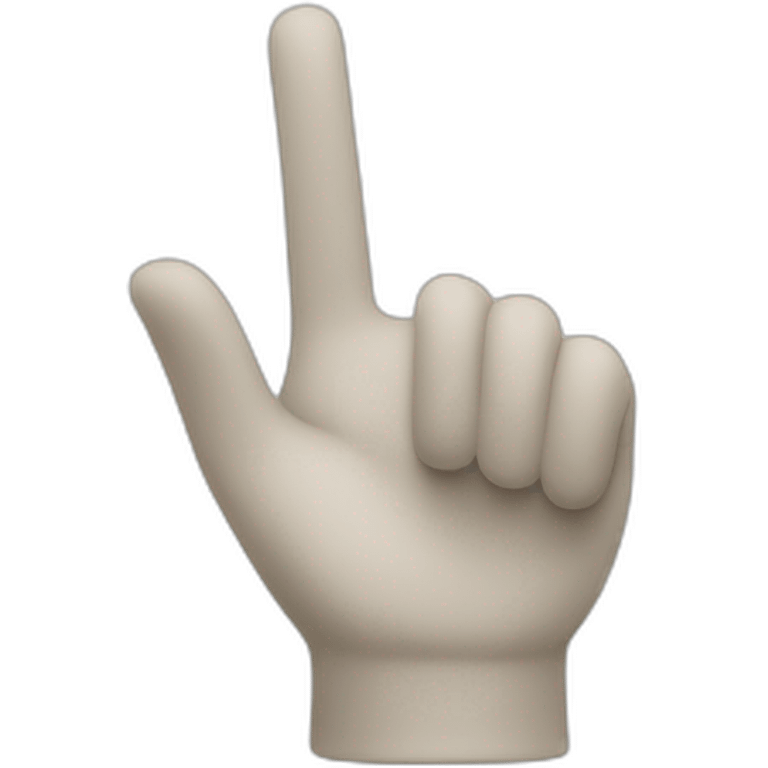 white glove finger point emoji