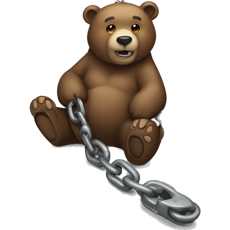  bear with chain  emoji