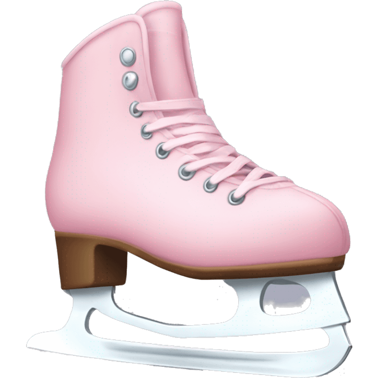 pastel pink ice skates emoji