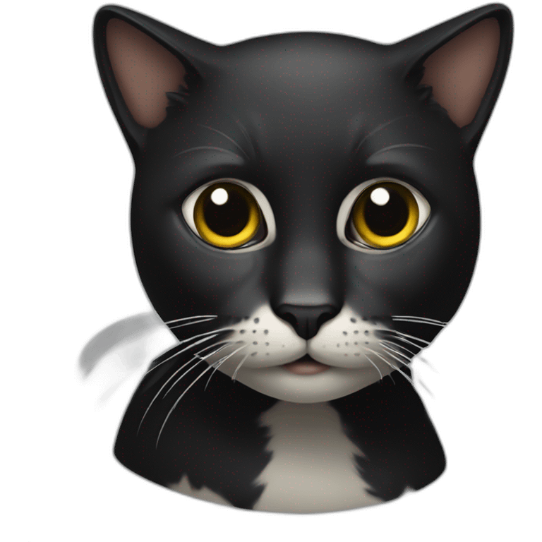 Esqueleto-gato-negro emoji