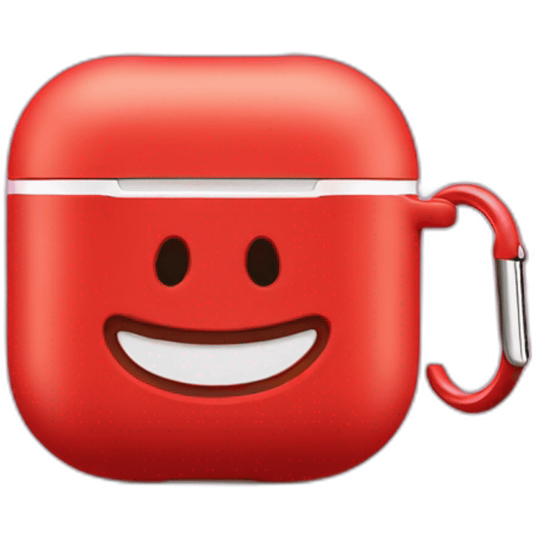 red airpods case emoji