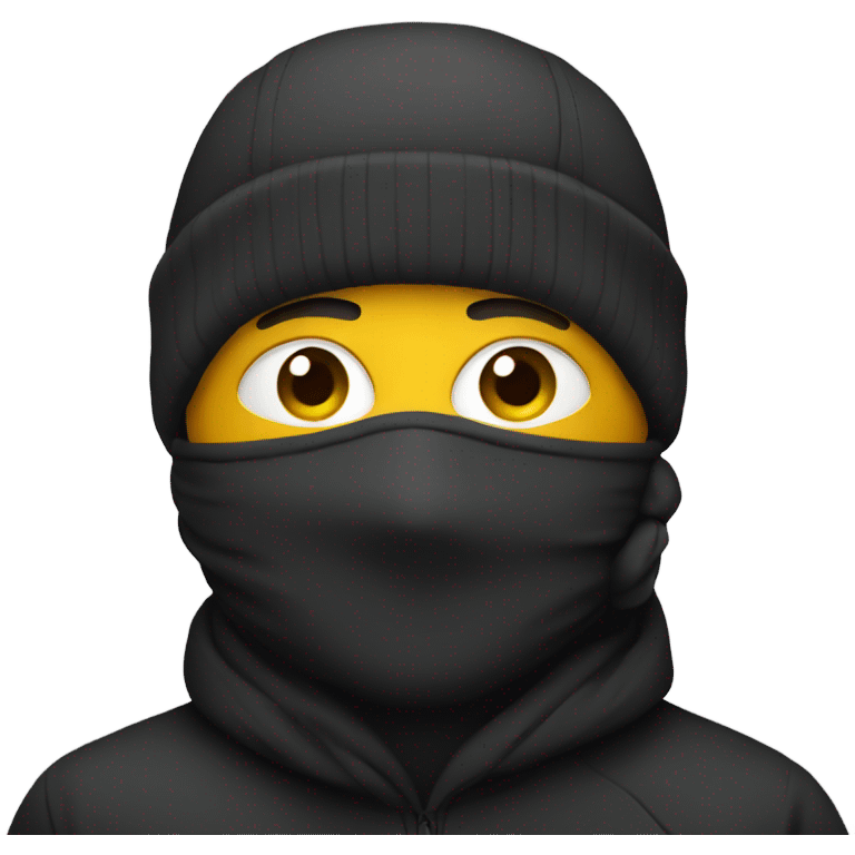 Man in a ski mask emoji