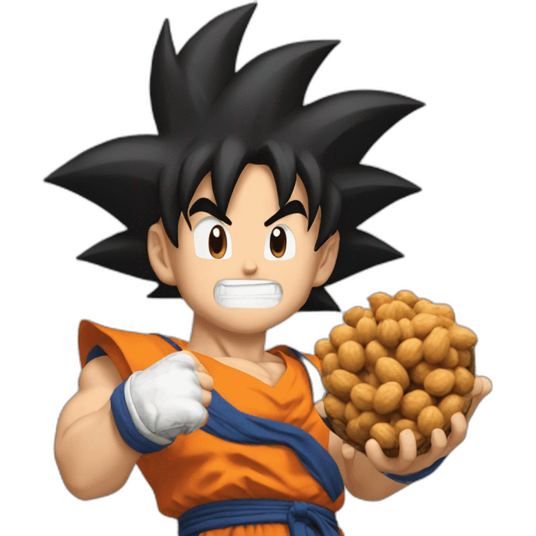 goku holding nuts emoji