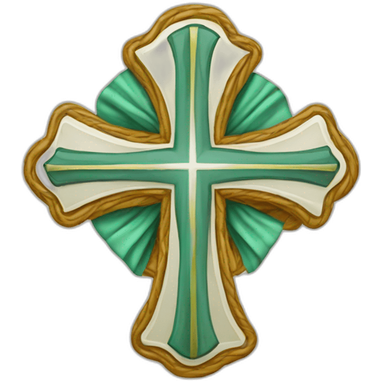 protestant Cross & Ribbon emoji