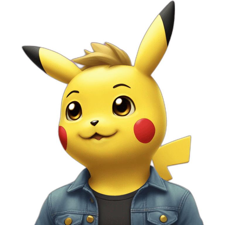 Pikachu amoure emoji