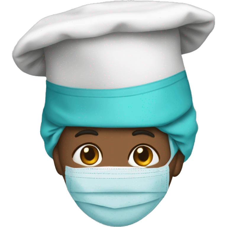 Surgical cap and gown emoji