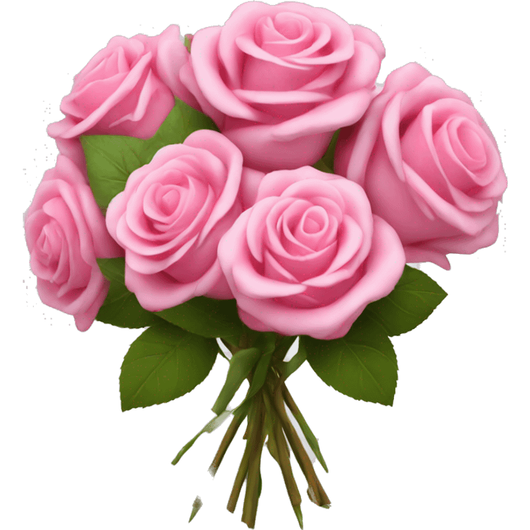 Bouquet of roses pink emoji