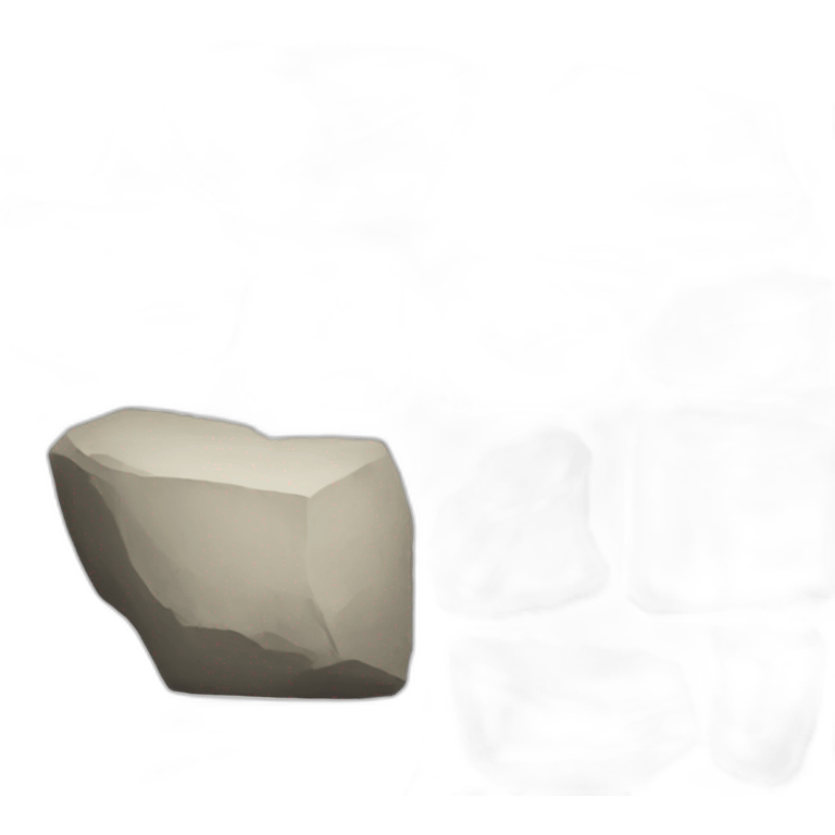 Rock fragmented emoji