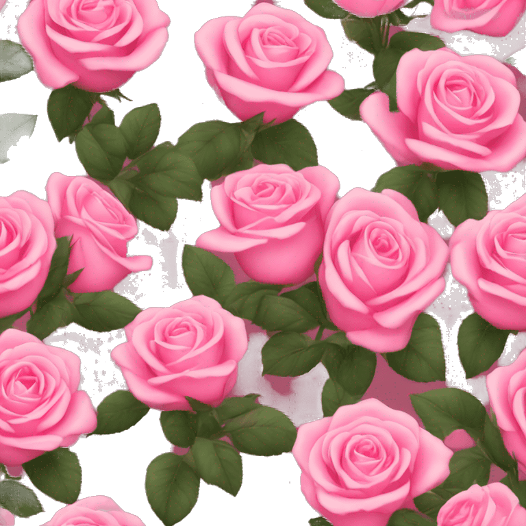 Pink roses emoji