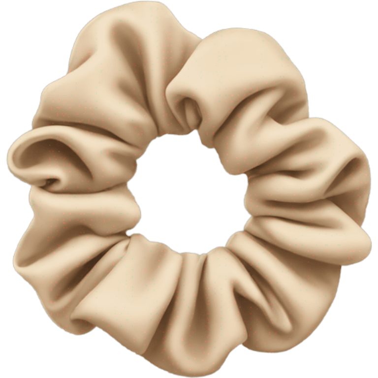 Beige scrunchie  emoji