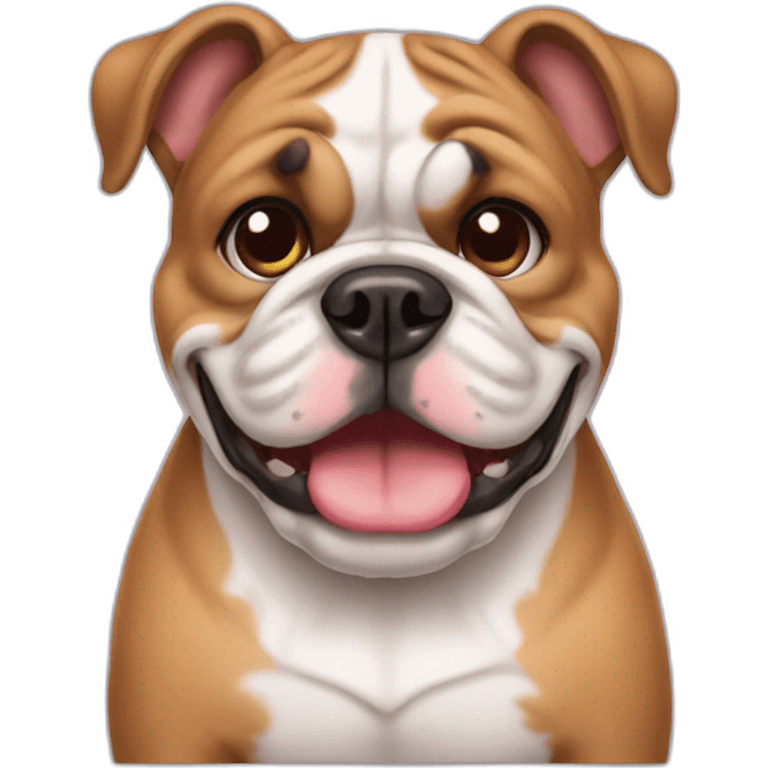 Cute little Bulldog  emoji